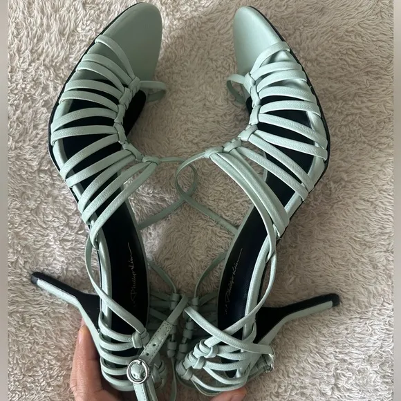 * 3.1 Phillip Lim Lilly Strappy Sandal Mint blue green size 39 9