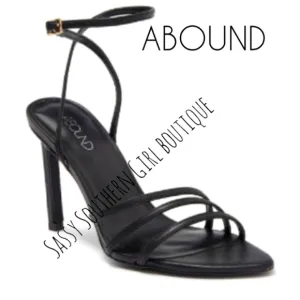 🆕⭐ ABOUND from Macy's Black ankle strap heels