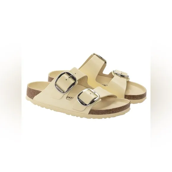 🆕 BIRKENSTOCK | ARIZONA BIG BUCKLE SANDALS | HIGH SHINE BUTTER | SIZE: 38