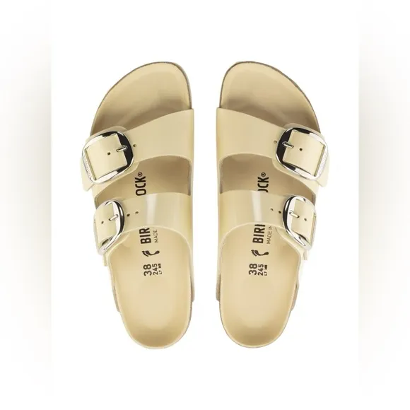 🆕 BIRKENSTOCK | ARIZONA BIG BUCKLE SANDALS | HIGH SHINE BUTTER | SIZE: 38