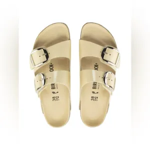 🆕 BIRKENSTOCK | ARIZONA BIG BUCKLE SANDALS | HIGH SHINE BUTTER | SIZE: 38