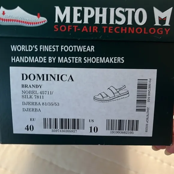 🌷 Mephisto Dominica color Brandy Women's Tan Sandals