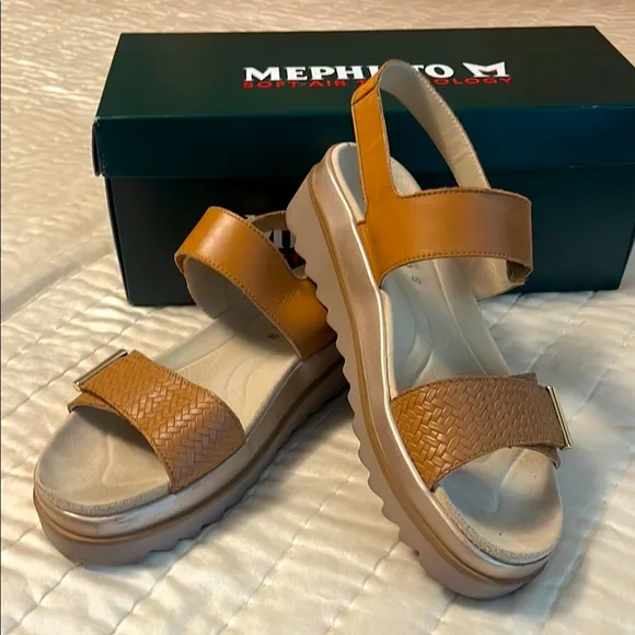 🌷 Mephisto Dominica color Brandy Women's Tan Sandals