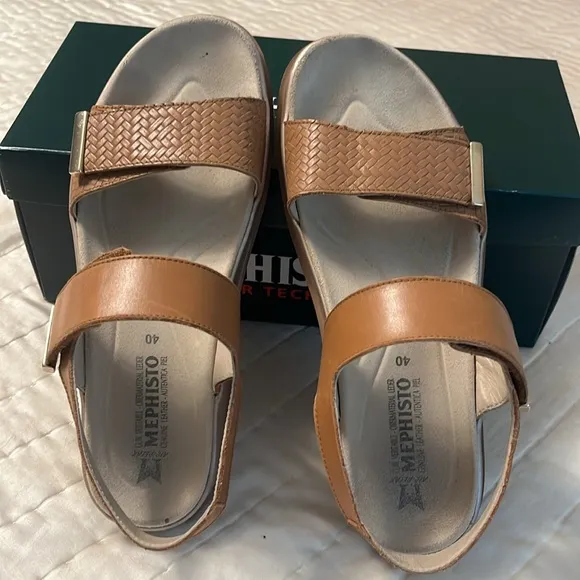 🌷 Mephisto Dominica color Brandy Women's Tan Sandals