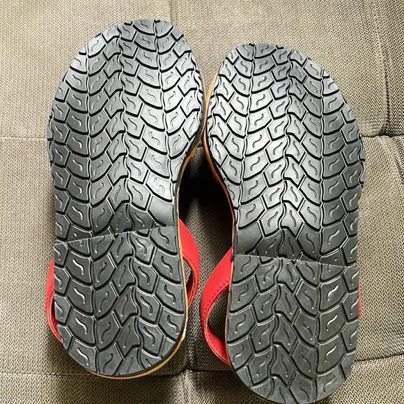 🇪🇸 New Handmade leather sandals from Spain red open toe slingback