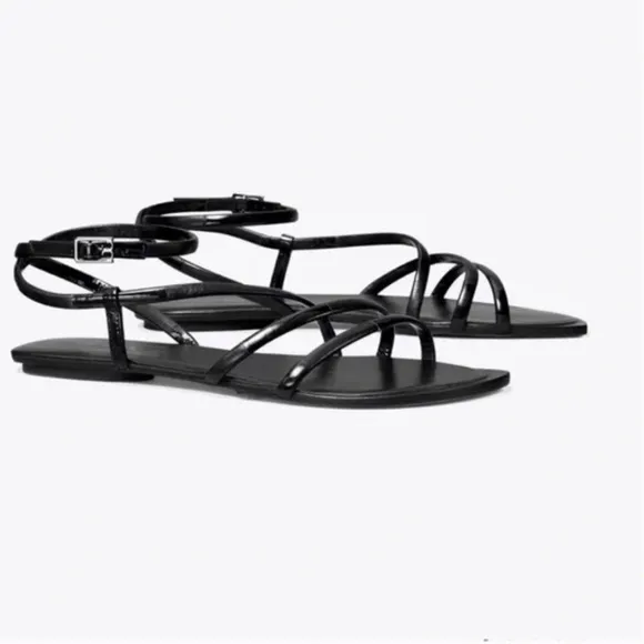 ✨ Tory Burch Split Mignon Must-Strap Sandal – Black – Size 8 ✨ New Without Box