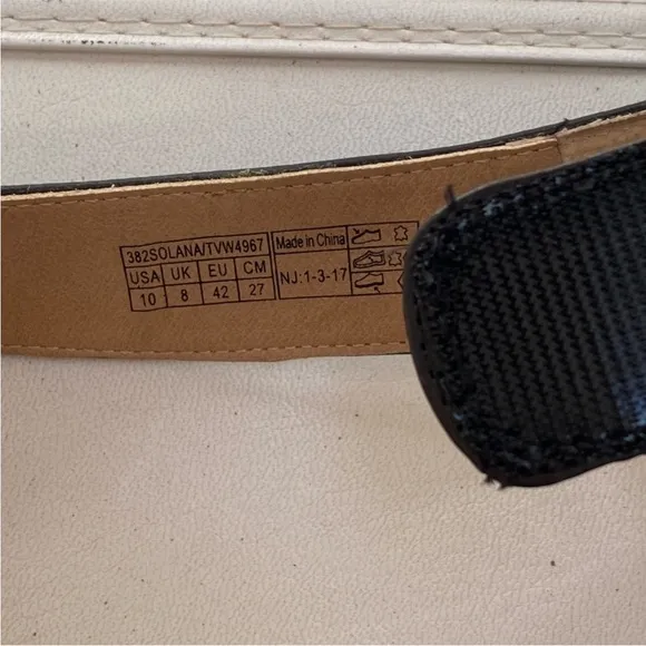 🍓 Vionic black adjustable ankle strap leather sandals size 10