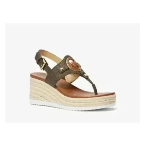 $195 Michael Kors Aubrey Wedge Espadrille Womens 9.5 Casual Y2K Cruise Holiday