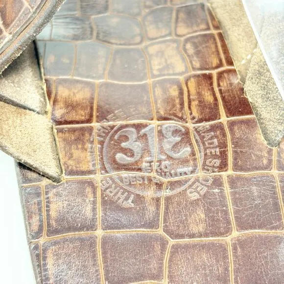 313 EKO Handmade Shoes Bespoke Hand Crafted Leather Sandals Mens 14 Brown