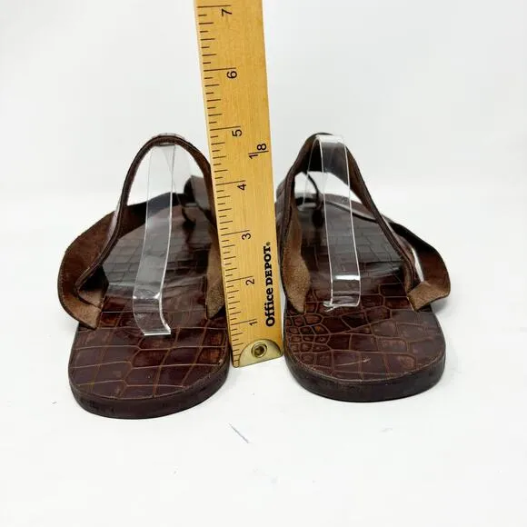 313 EKO Handmade Shoes Bespoke Hand Crafted Leather Sandals Mens 14 Brown