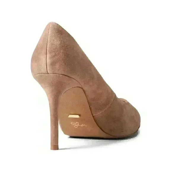 42 GOLD Womens Tan Rafee Heels.Size 6.5 BRAND NEW