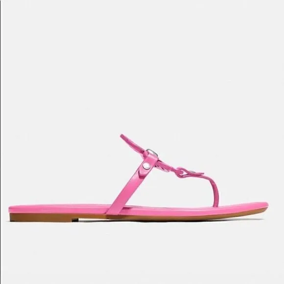 8.5 COACH JULIA SANDALS In color Petunia Pink nib