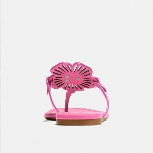 8.5 COACH JULIA SANDALS In color Petunia Pink nib