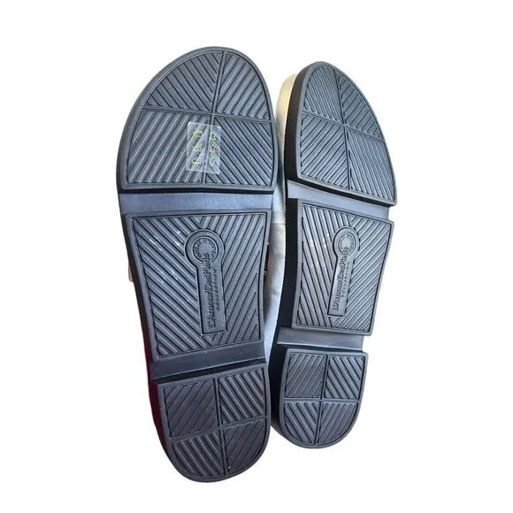 9.5 L'Amour Des Pieds Veryl Metallic Comfort Sandals NWOB Strappy
