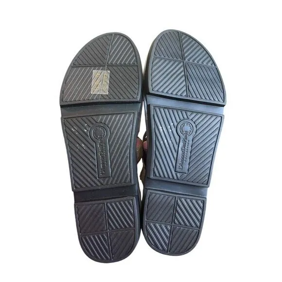 9.5 L'Amour Des Pieds Veryl Metallic Comfort Sandals NWOB Strappy