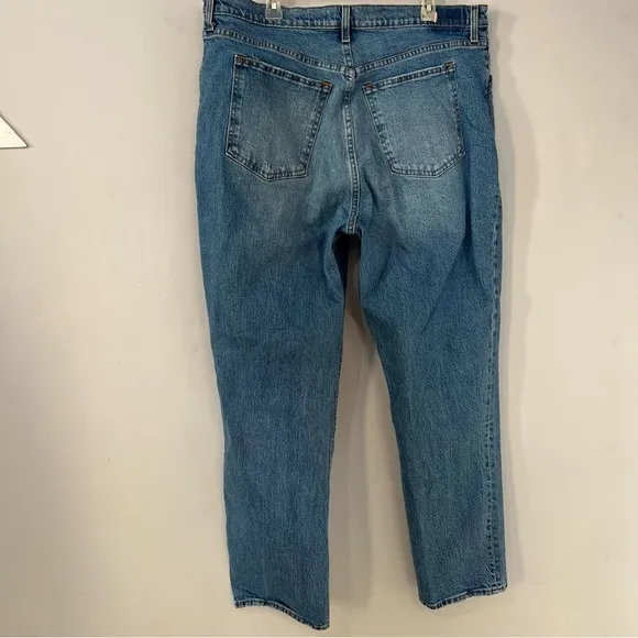 Abercrombie &amp; Fitch Ultra High Rise 90s Straight Jean sz 34 Y2K Curve Love 18R