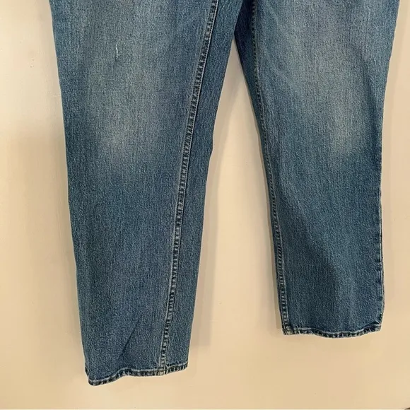 Abercrombie &amp; Fitch Ultra High Rise 90s Straight Jean sz 34 Y2K Curve Love 18R