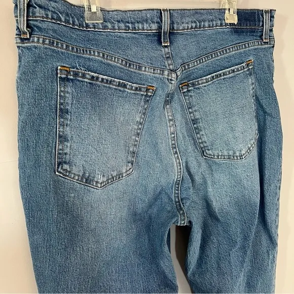Abercrombie &amp; Fitch Ultra High Rise 90s Straight Jean sz 34 Y2K Curve Love 18R