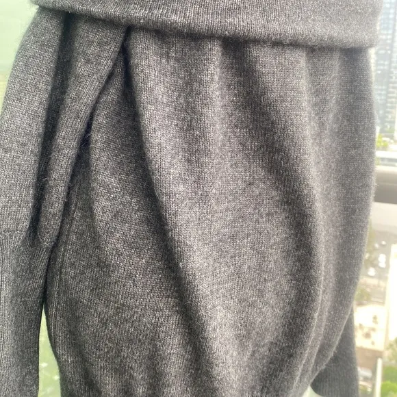 Acne Studios Sweater Dress in Wool with Generous Cowl Turtleneck - Small