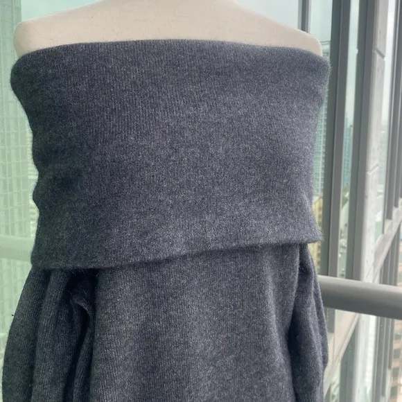 Acne Studios Sweater Dress in Wool with Generous Cowl Turtleneck - Small