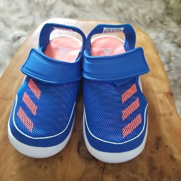 ADIDAS FortaSwim I Toddler Kids Swim Ready Sandals in Blue/Coral