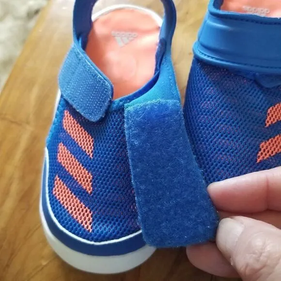 ADIDAS FortaSwim I Toddler Kids Swim Ready Sandals in Blue/Coral