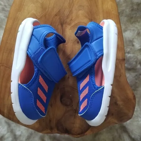 ADIDAS FortaSwim I Toddler Kids Swim Ready Sandals in Blue/Coral