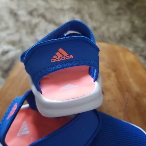 ADIDAS FortaSwim I Toddler Kids Swim Ready Sandals in Blue/Coral