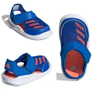 ADIDAS FortaSwim I Toddler Kids Swim Ready Sandals in Blue/Coral