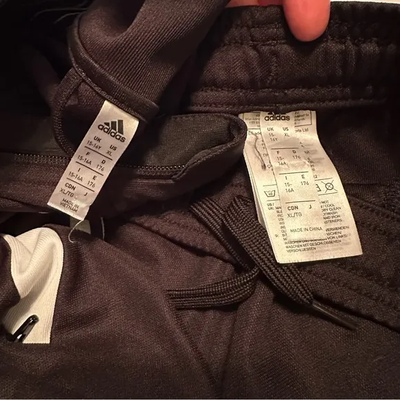 adidas Tiro Track Suit Black and White Youth Size XL