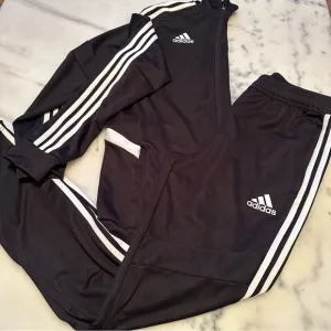 adidas Tiro Track Suit Black and White Youth Size XL