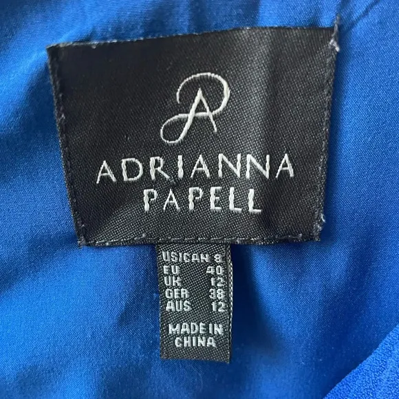 Adrianna Papell Royal Blue High Low Shift Dress, Women’s Size 8