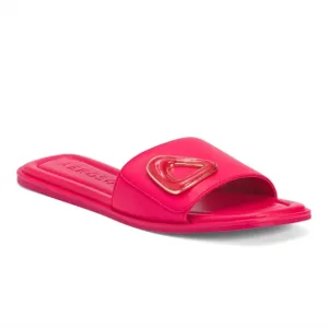 Aerosoles Blaire Leather Pink Slide Sandals