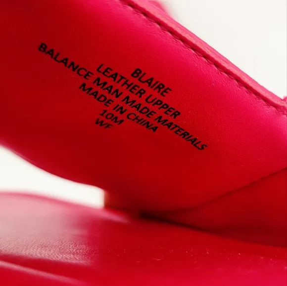 Aerosoles Blaire Leather Pink Slide Sandals