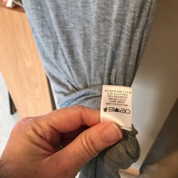 A.L.C. Grey Ruched Short Sleeve Maxi Dress
