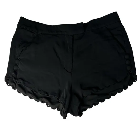 ALC Women’s Lucas Scalloped Crepe Short Black Size 6