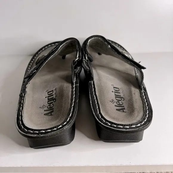 Alegria Carina Black Nappa Sandals