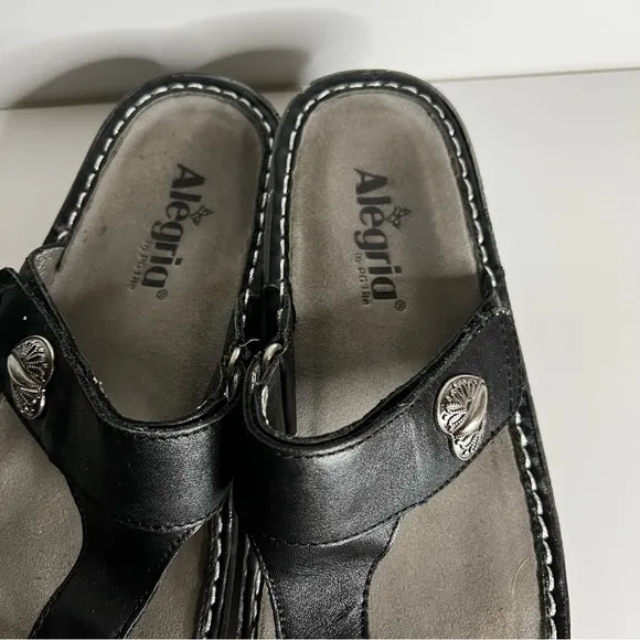 Alegria Carina Black Nappa Sandals