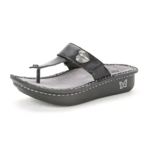 Alegria Carina Black Nappa Sandals
