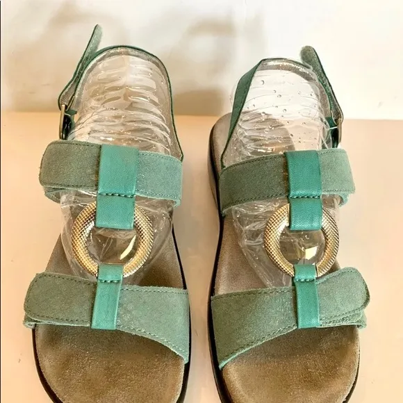 ALEGRIA Slingback Sandals 6 6.5 Julie Aqua Spring Summer comfort