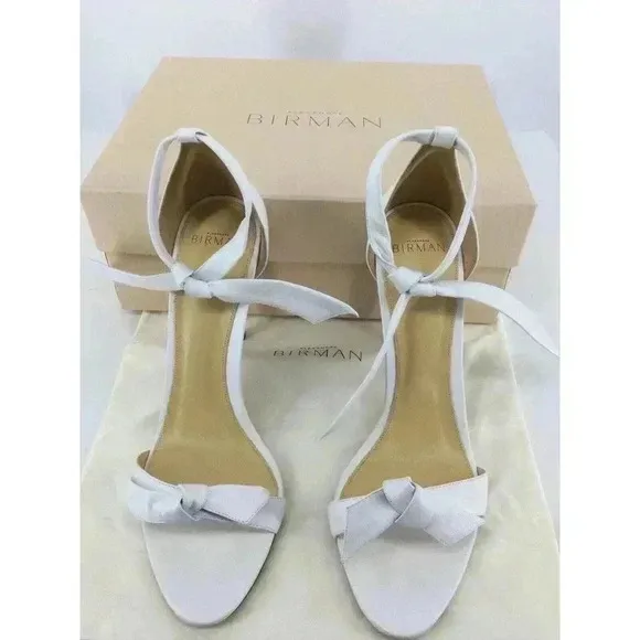 Alexandre Birman Clarita Pumps High Heels Sandals 41 US 11 Bridal Wedding White