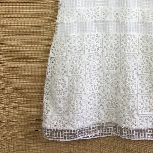 Alexis Robin Lace Halter Mini Dress in White / Ivory Size L