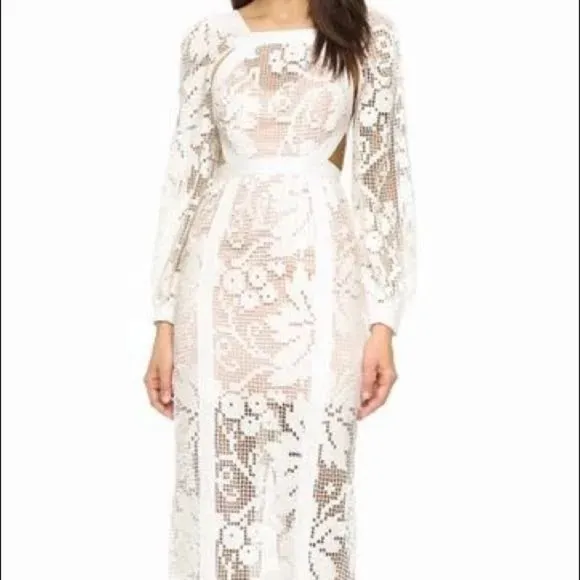 Alice McCall You’ve Got Love Dress White Cream (Pinkish) NWT