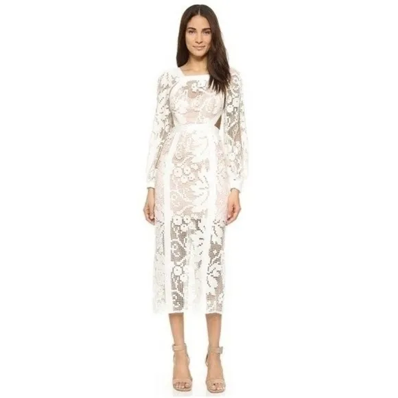 Alice McCall You’ve Got Love Dress White Cream (Pinkish) NWT