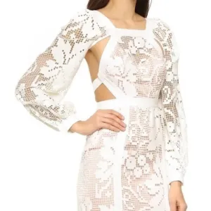 Alice McCall You’ve Got Love Dress White Cream (Pinkish) NWT