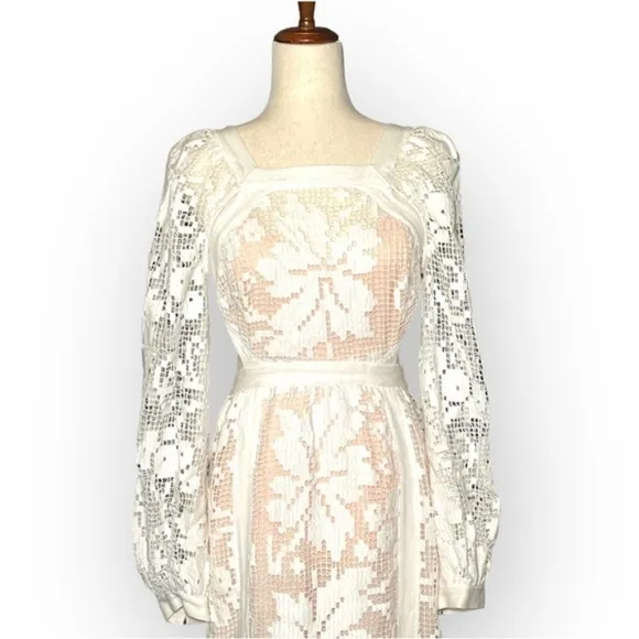 Alice McCall You’ve Got Love Dress White Cream (Pinkish) NWT