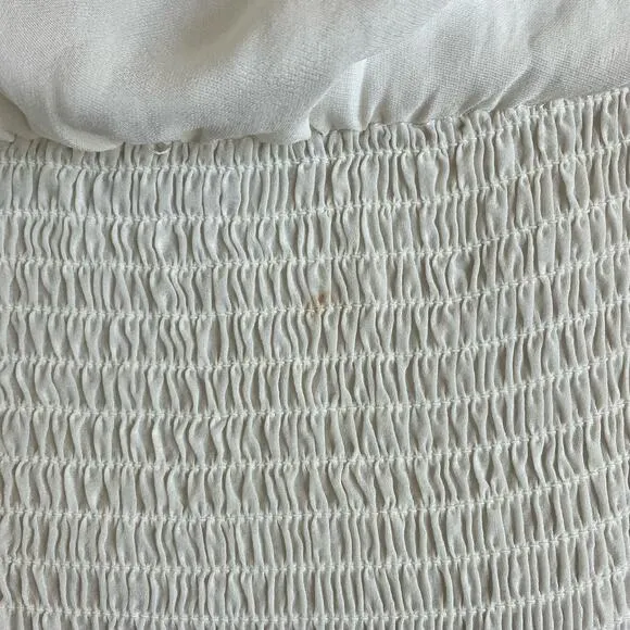 Alice   Olivia Off White Ruffle Off Shoulder Dress Size Large