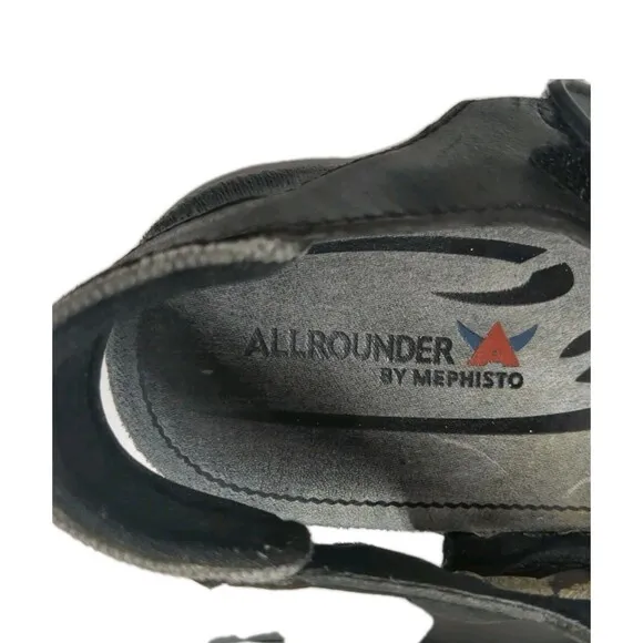 Allrounder by Mephisto Water Sandals Women EUR 40  Leather Hiking Black
