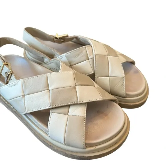 Alohas Marshmallow Scacchi Stone Beige Ivory Sandals