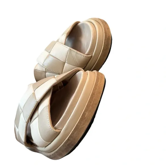 Alohas Marshmallow Scacchi Stone Beige Ivory Sandals